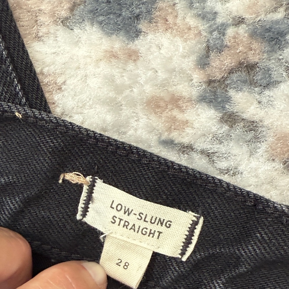 NWOT MADEWELL Low slung straight jeans - Picture 3 of 3